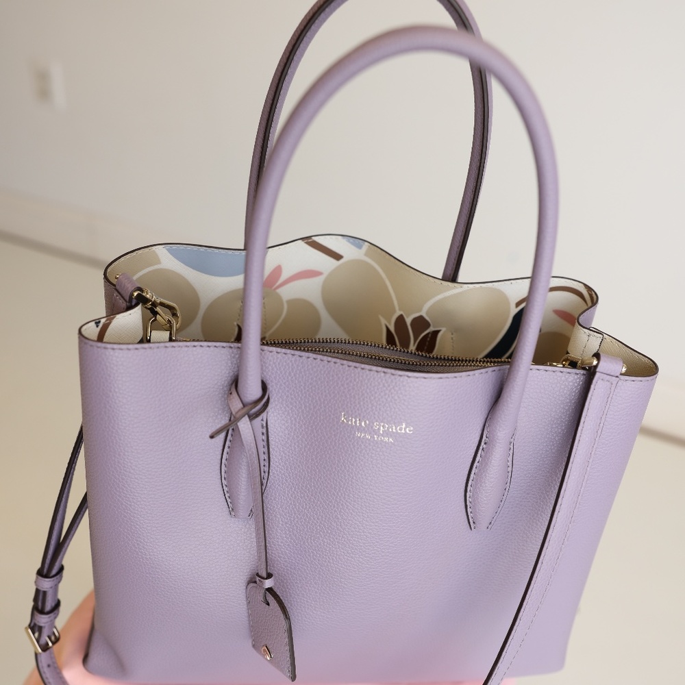 Kate Spade Eva Medium Lilac Tote Purse